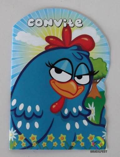 Convites Simples - Galinha Pintadinha
